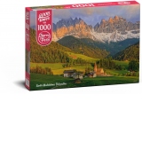 Puzzle 1000 piese Santa Maddalena, Dolomites