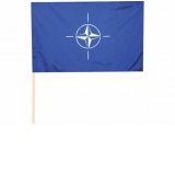 Steag NATO textil 100% poliester, bat de plastic, 46 x 30 cm