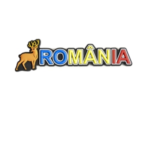 Magnet de frigider din cauciuc Romania - Cerb