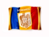 Magnet steag Romania cu stema