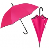Umbrela ploaie automata, baston, culoare roz neon