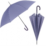 Umbrela ploaie automata, baston, model mov cu buline