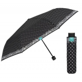 Mini Umbrela ploaie pliabila baston neagra cu buline