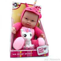 Papusa Bebelus cu animalut de companie unicorn