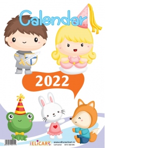 Calendar 2022 Personaje din colectia Citim impreuna