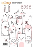 Calendar de perete A5 Animale 2022