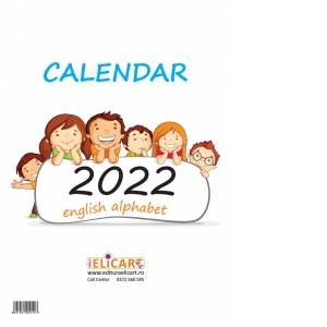 Calendar de perete A4 English alphabet 2022