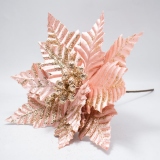 Ornament brad Craciunita Roz, 28x26x33 cm