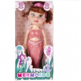 Papusa Mermaids, 18 cm, roz