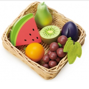 Cos cu fructe, din lemn premium  Fruity Basket