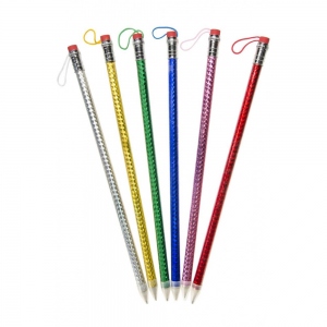 Creion XL cu radiera, 40 cm, model verde