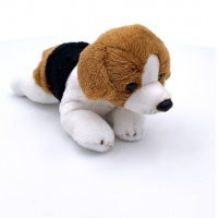 Jucarie din plus catelus pui sezand 14 cm. Model 3