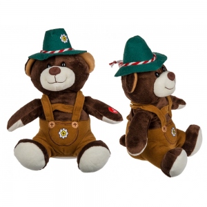 Ursulet de plus in stil tirolez, jucarie muzicala