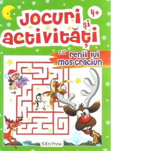 Jocuri si activitati cu renii lui Mos Craciun, 4+ ani