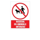 Indicator Accesul cu animale interzis
