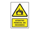 Indicator Pericol de incendiu, autocolant A5