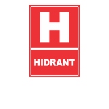 Indicator Hidrant A5 autocolant