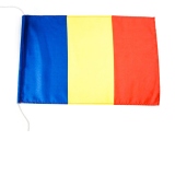 Steag tricolor cu snur pentru catarg cu manivela 135x90cm