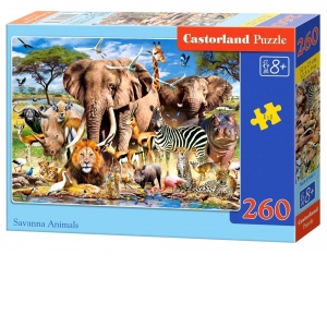 Puzzle 260 piese Savanna Animals
