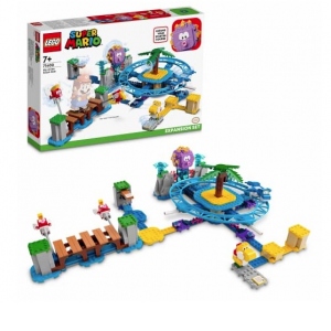 LEGO Super Mario - Set de extindere - Distractie pe plaja cu Big Urchin 71400, 536 piese