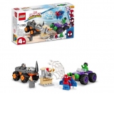 LEGO Marvel Super Heroes - Spidey - Hulk vs. Rhino. Confruntarea cu camioane 10782, 110 piese