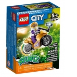 LEGO City - Motocicleta de cascadorii Selfie 60309, 14 piese