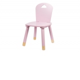 Scaun din lemn pentru copii, roz