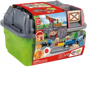 Hape - Set trenulet constructii