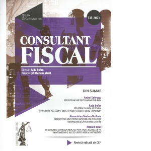 Revista consultant fiscal anul XIV nr. 72 iulie-septembrie 2021