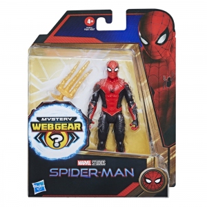 Spider-Man Mystery Webgear - Figurina Spider-Man in costum rosu, 15 cm