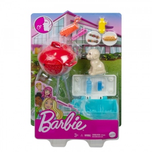 Barbie - Set mobilier exterior, gratar cu accesorii