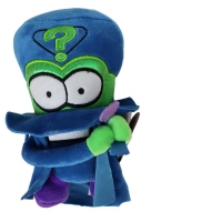 Superzings - Jucarie de plus cu pelerina albastra, 35 cm