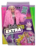 Papusa Barbie extra style fluffy pinky