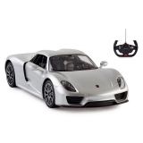 Masina cu telecomanda Porsche 918 Spyder Argintiu cu scara 1 la 14