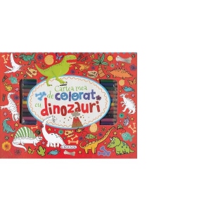 Cartea mea de colorat cu dinozauri