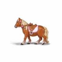 Figurina Papo - Ponei Shetland cu sa