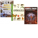 Pachet Enciclopedii pentru copii: 1. Marea enciclopedie ilustrata; 2. Animalele. Enciclopedie pentru copii; 3. Corpul uman. Enciclopedie pentru copii
