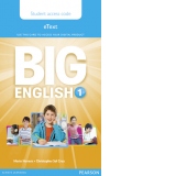 Big English 1 Pupil's eText access code (standalone)