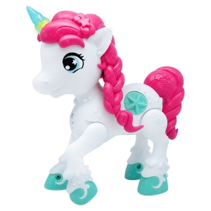 Unicorn Junior cu lumini si sunete - Alb