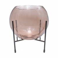 Bol decorativ cu suport Tinted Glass, Charisma, Sticla, D22x24