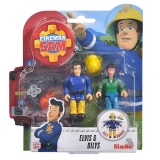 Pompierul Sam - Set figurine Elvis si Dilys 7.5 cm