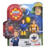 Pompierul Sam - Set figurine Sam si Arnold 7.5 cm