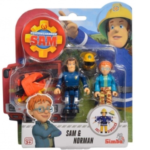 Set figurine Sam si Norman cu accesorii - Pompierul Sam