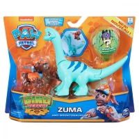 Patrula Catelusilor - Figurina catelus Zuma si dinozaurul Brontosaurus
