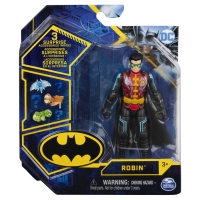Figurina Robin cu costum Tech si articulata 10 cm cu 3 accesorii supriza