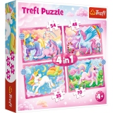 Puzzles Trefl 4in1 Patrula unicorni si magie