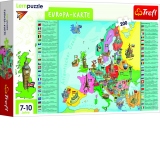 Puzzle Trefl 200 Educational Harta Europei