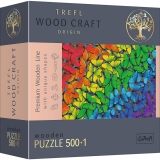 Puzzle Trefl din lemn 500+1 Fluturasii colorati