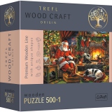 Puzzle Trefl din lemn 500+1 piese Seara de Craciun