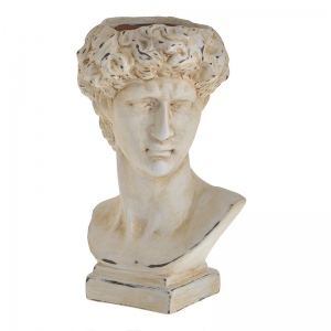 Bust decorativ David, Charisma, Teracota, 16x14x26